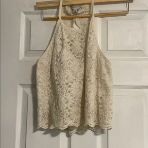 XL American eagle lace crop top